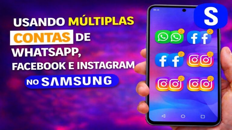 Usando múltiplas contas de WhatsApp, Facebook e Instagram no Samsung Usando múltiplas contas de WhatsApp, Facebook e Instagram no Samsung
