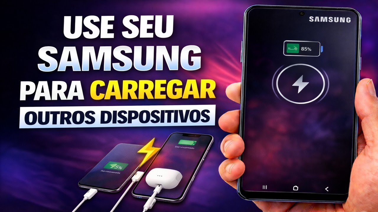 USE SEU SAMSUNG PARA CARREGAR OUTROS DISPOSITIVOS