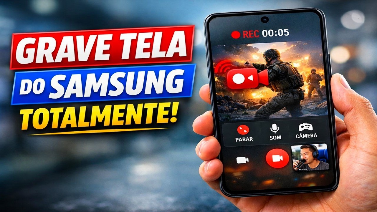 Capture tudo que acontece na tela do Samsung com a função de gravação