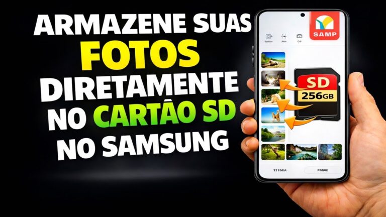 ARMAZENE SUAS FOTOS DIRETAMENTE NO CARTÃO SD NO SAMSUNG