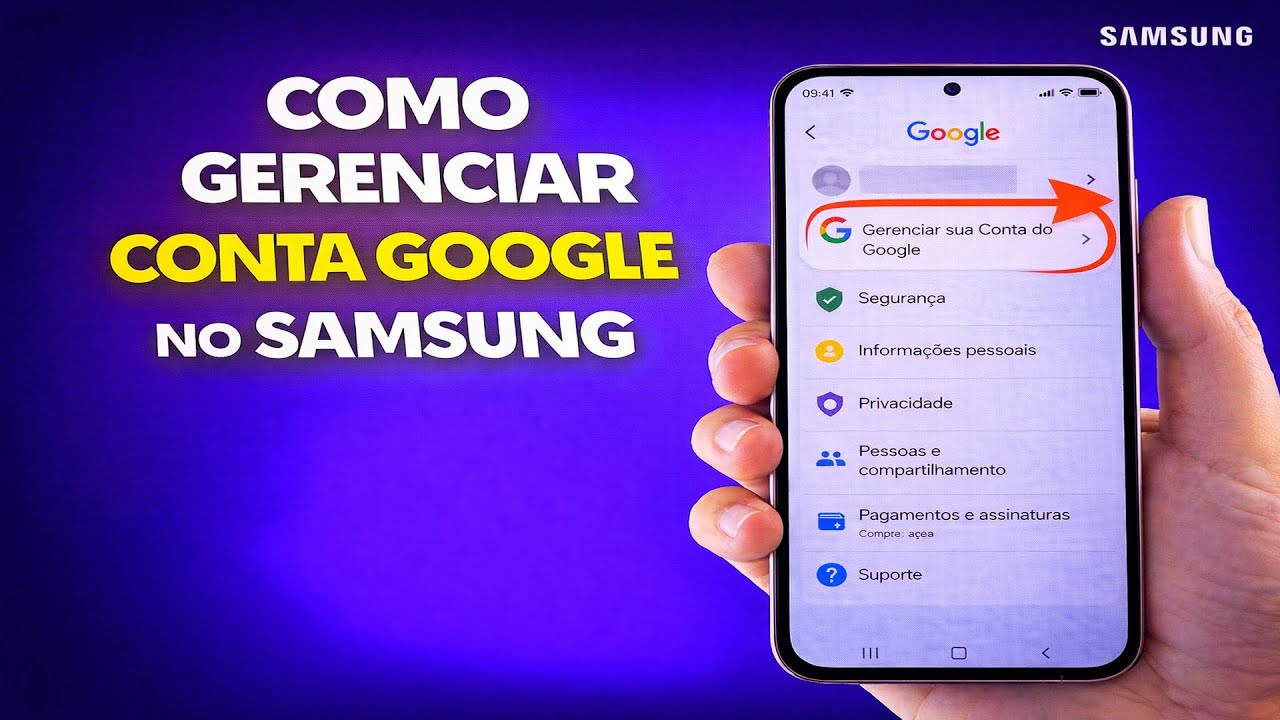 COMO GERENCIAR CONTA GOOGLE NO SAMSUNG