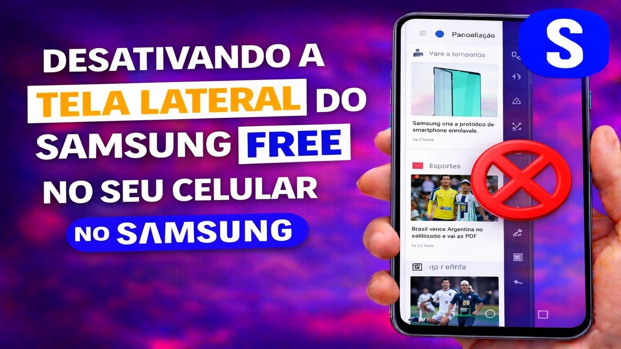 Desativando a tela lateral do Samsung Free no seu celular
