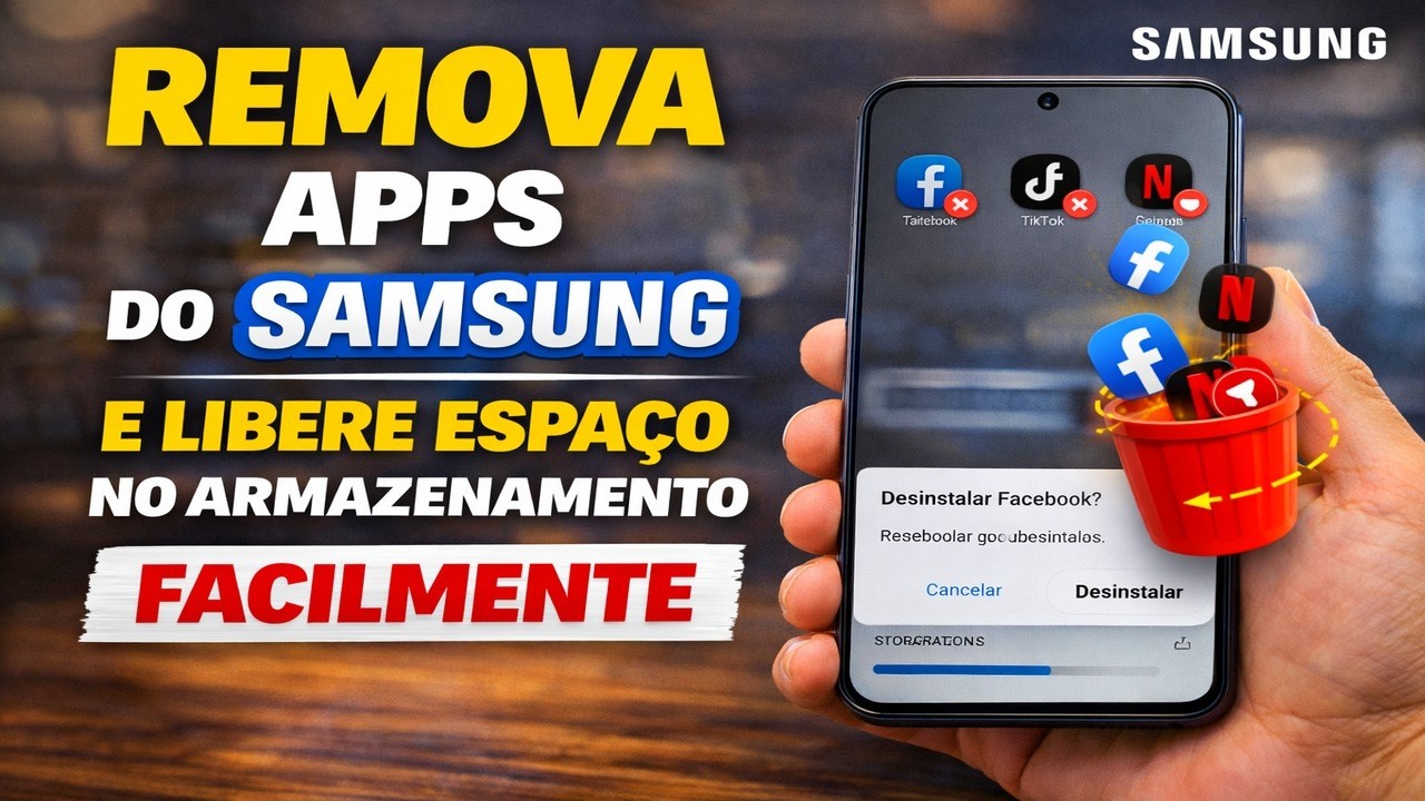 Remova apps do Samsung e libere espaço no armazenamento facilmente