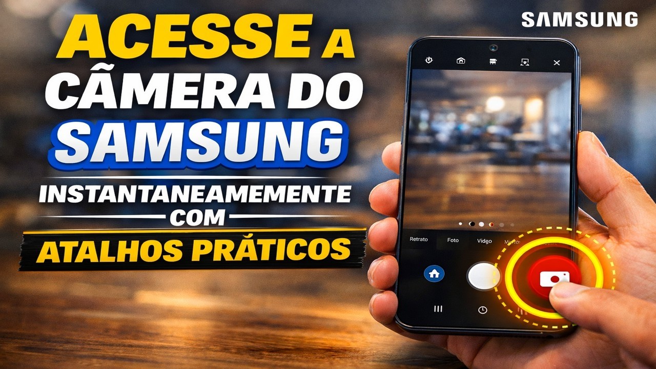 Acesse a câmera do Samsung instantaneamente com atalhos práticos Acesse a câmera do Samsung instantaneamente com atalhos práticos