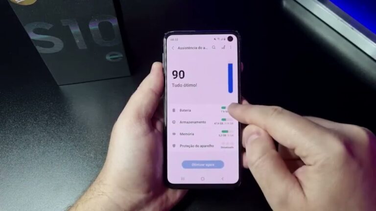 Compartilhando a bateria sem fio no seu celular Samsung