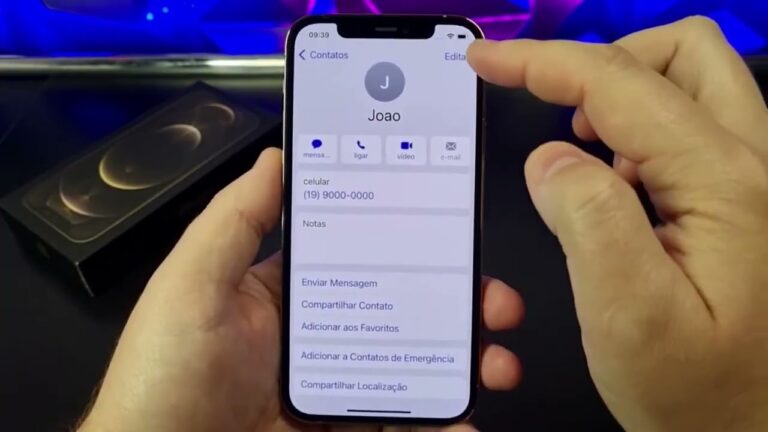 ░ Editar os Números de Contato no iPhone Passo a Passo