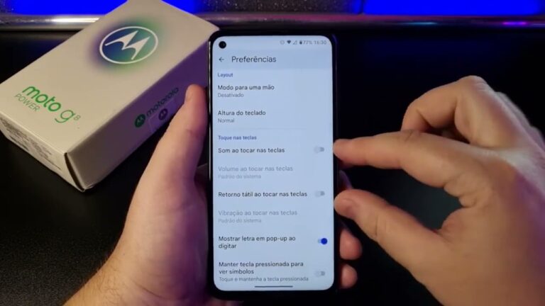 ░ Silencie o som e a vibração do teclado no Motorola