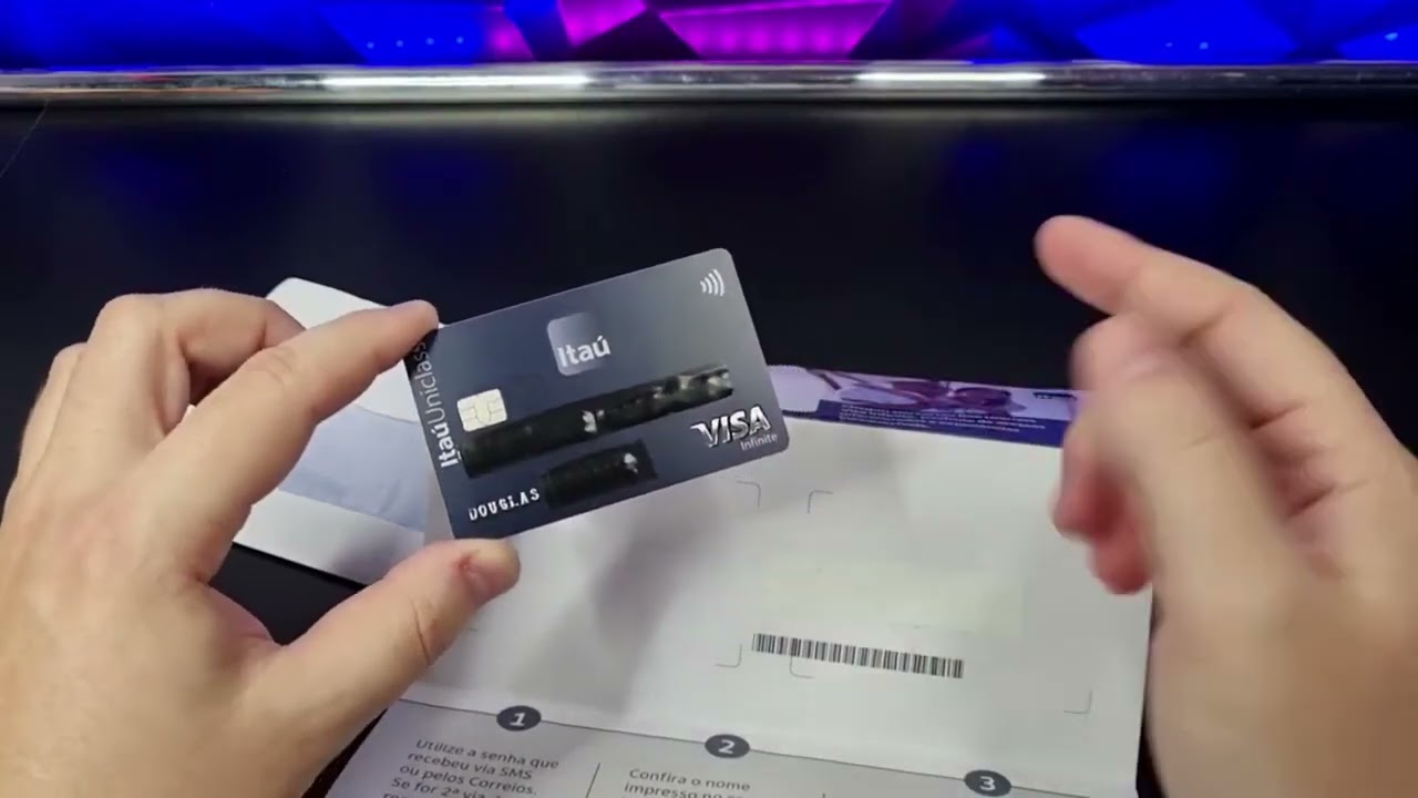 ░ Cartão Itaú Uniclass Visa Infinite UNBOXING