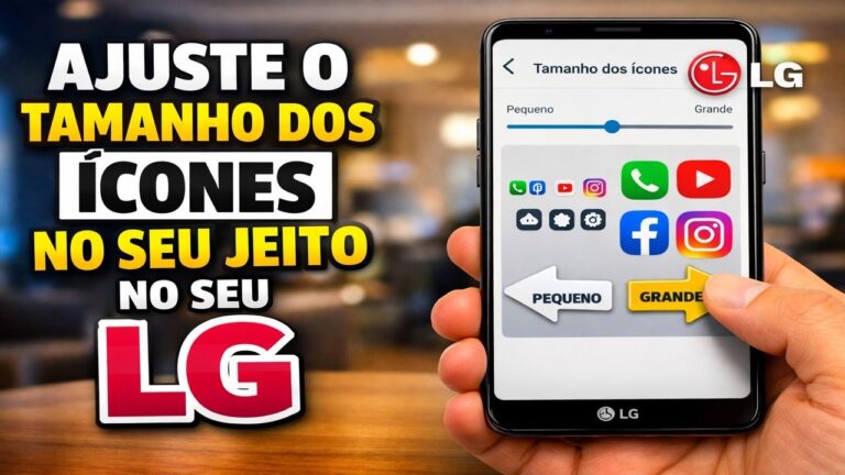 AJUSTE O TAMANHO DOS ÍCONES NO SEU LG DO SEU JEITO