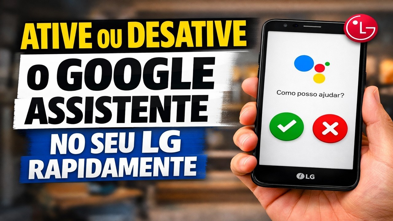 ATIVE OU DESATIVE O GOOGLE ASSISTENTE NO SEU LG RAPIDAMENTE