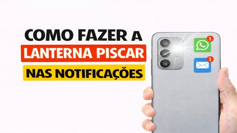 COMO FAZER A LANTERNA PISCAR NAS NOTIFICAÇÕES no SAMSUNG