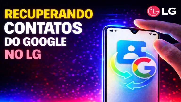 Recuperando contatos do Google no LG