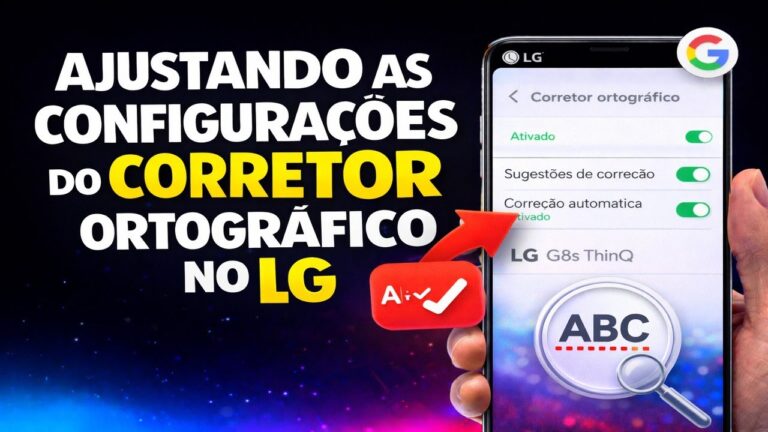 Ajustando as configurações do corretor ortográfico no LG Ajustando as configurações do corretor ortográfico no LG