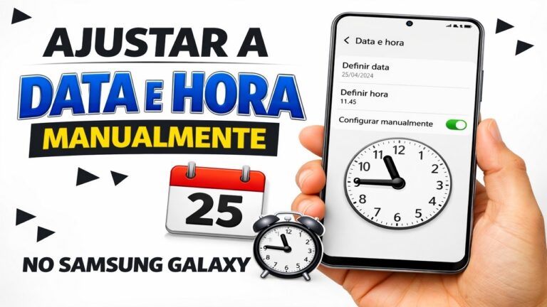 ░ Ajustar a Data e Hora Manualmente no Samsung Galaxy
