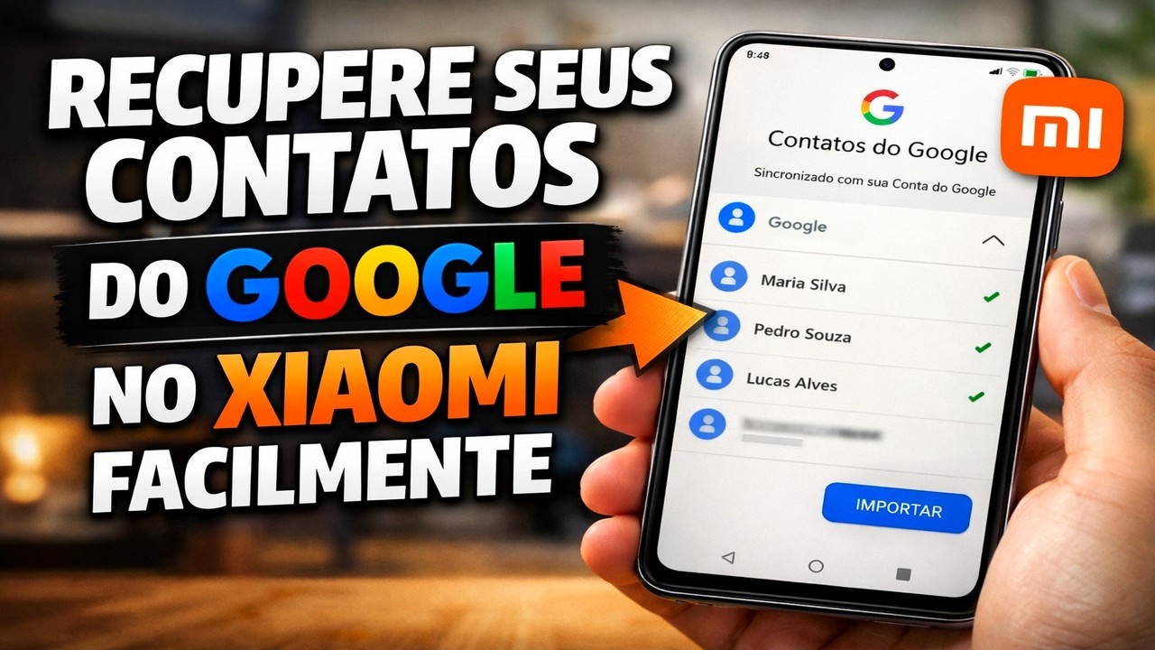 RECUPERE SEUS CONTATOS DO GOOGLE NO XIAOMI FACILMENTE