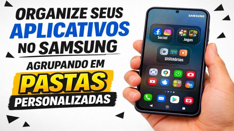 ► Organize seus aplicativos no Samsung agrupando os em pastas personalizadas