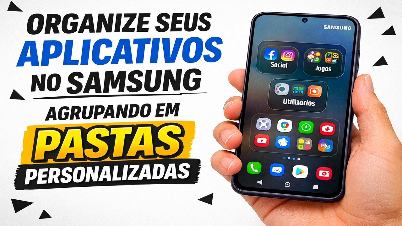 ► Organize seus aplicativos no Samsung agrupando os em pastas personalizadas