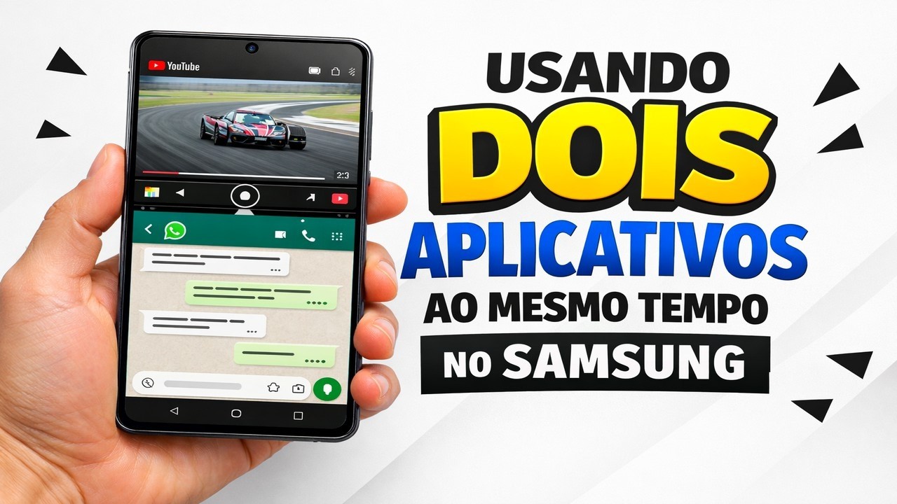 ► Usando dois aplicativos ao mesmo tempo no Samsung