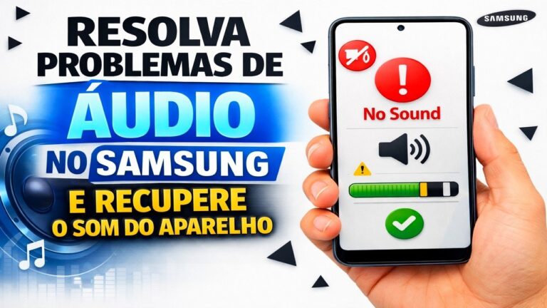 ► Resolva problemas de áudio no Samsung e recupere o som do aparelho
