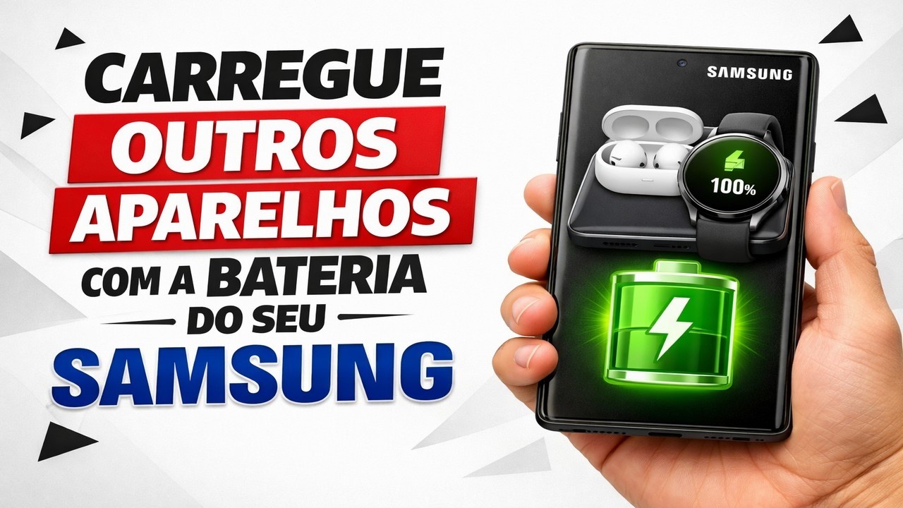 ► Carregue outros Aparelhos sem fio usando a bateria do seu Samsung