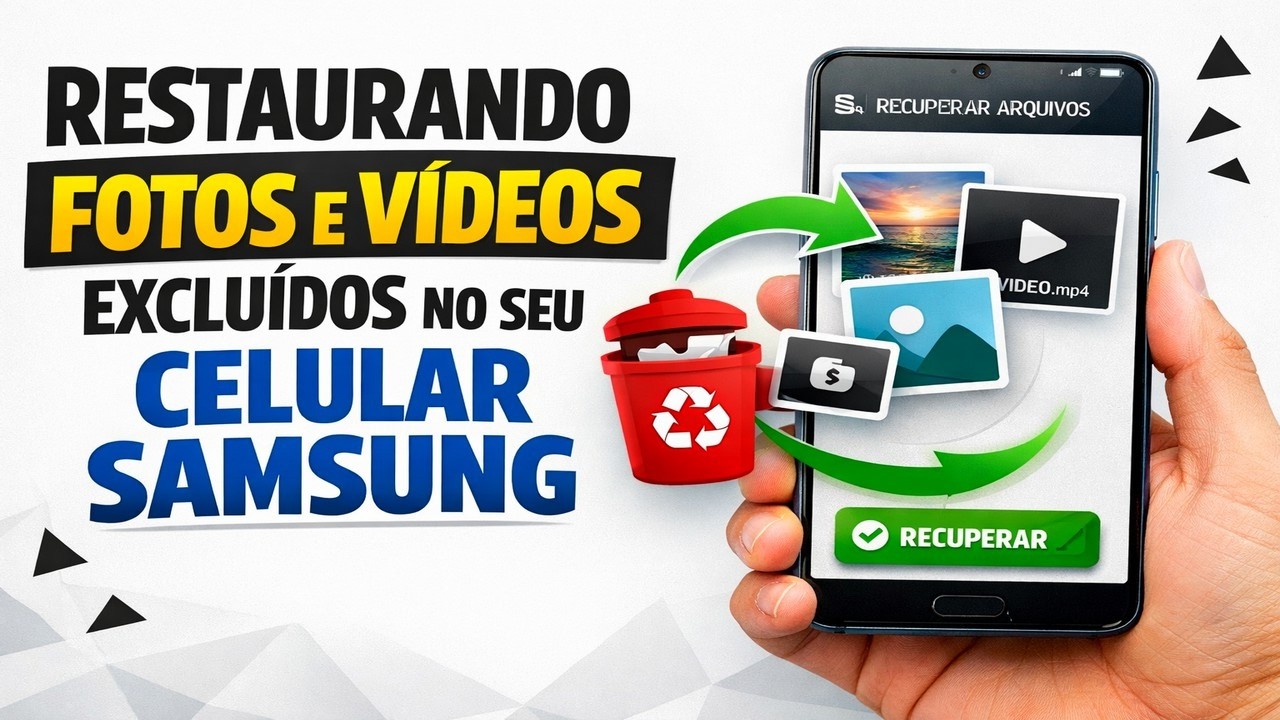► Restaurando fotos e vídeos excluídos no seu celular Samsung