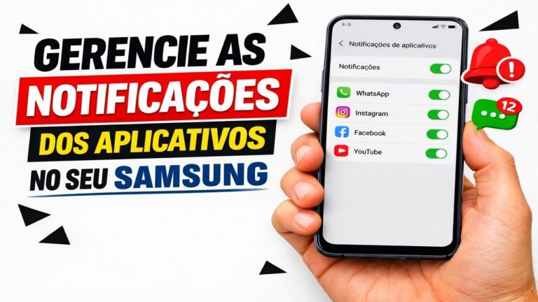 ► Gerencie as notificações dos aplicativos no seu Samsung facilmente