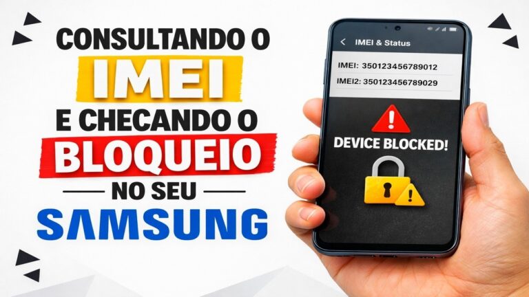 ► Consultando o IMEI e checando o bloqueio no seu Samsung