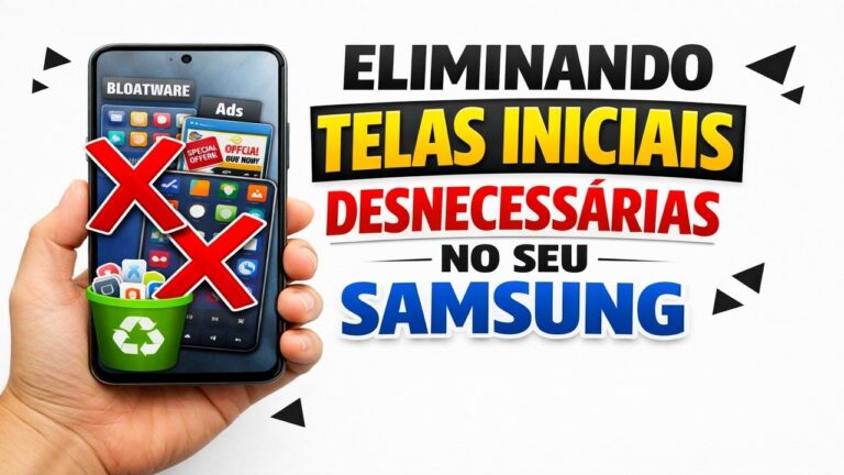 ► Eliminando telas iniciais desnecessárias no seu Samsung