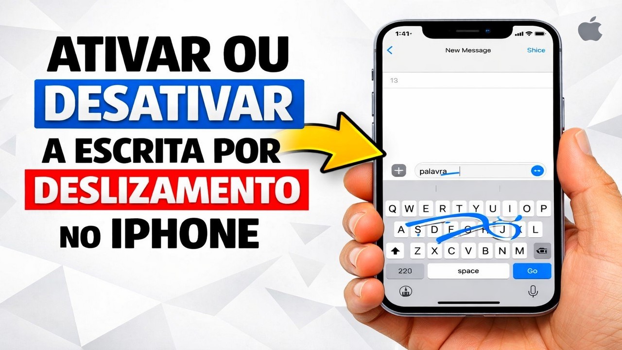 ► Ativar ou Desativar a Escrita por Deslizamento no iPhone