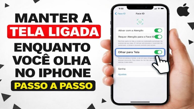 ► Manter a Tela Ligada enquanto Você Olha no iPhone Passo a Passo