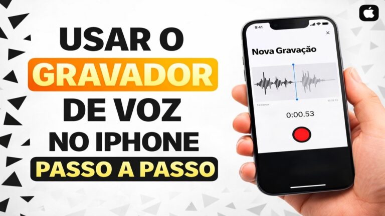 ► Usar o Gravador de Voz no iPhone Passo a Passo