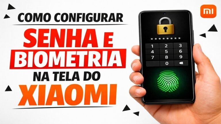 ► Como configurar senha e biometria na tela do Xiaomi
