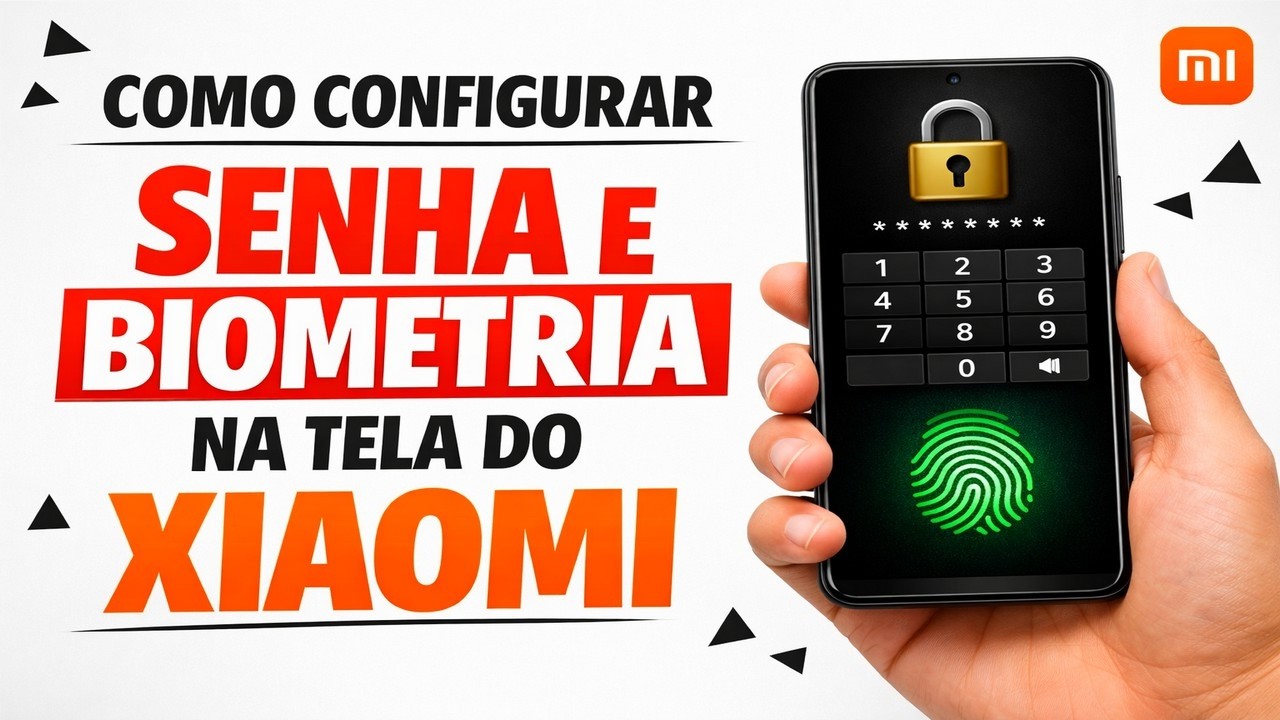 ► Como configurar senha e biometria na tela do Xiaomi