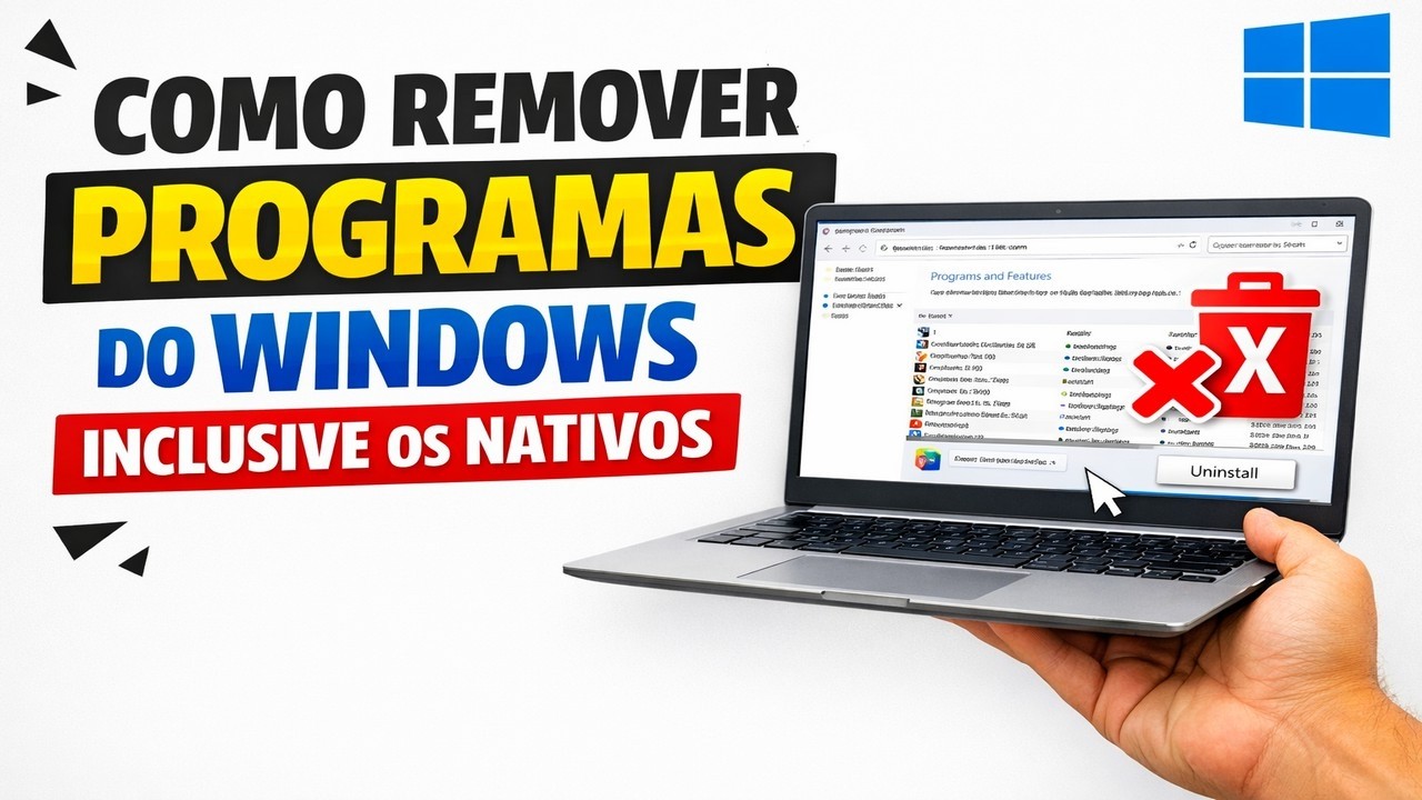 ► Como Remover Programas do Windows Inclusive os Nativos