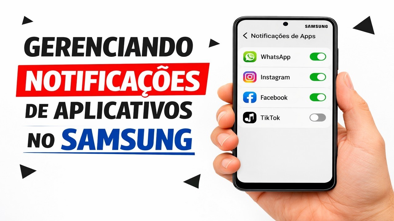 ► Gerenciando notificações de aplicativos no Samsung