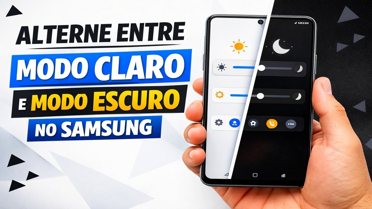 ► Alterne entre modo claro e escuro no Samsung para mais conforto visual