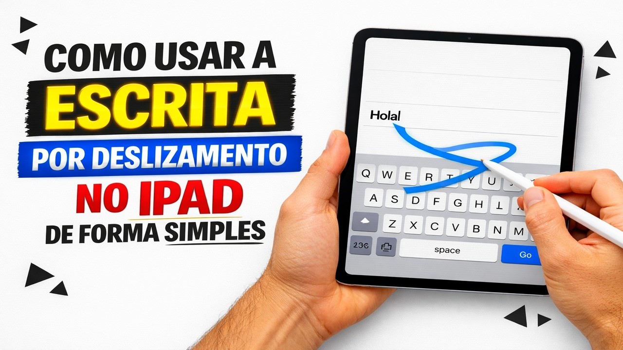 ► Como Usar a Escrita por Deslizamento no iPad de Forma Simples