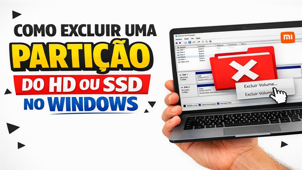 ► Como Excluir uma Partição do HD ou SSD no Windows