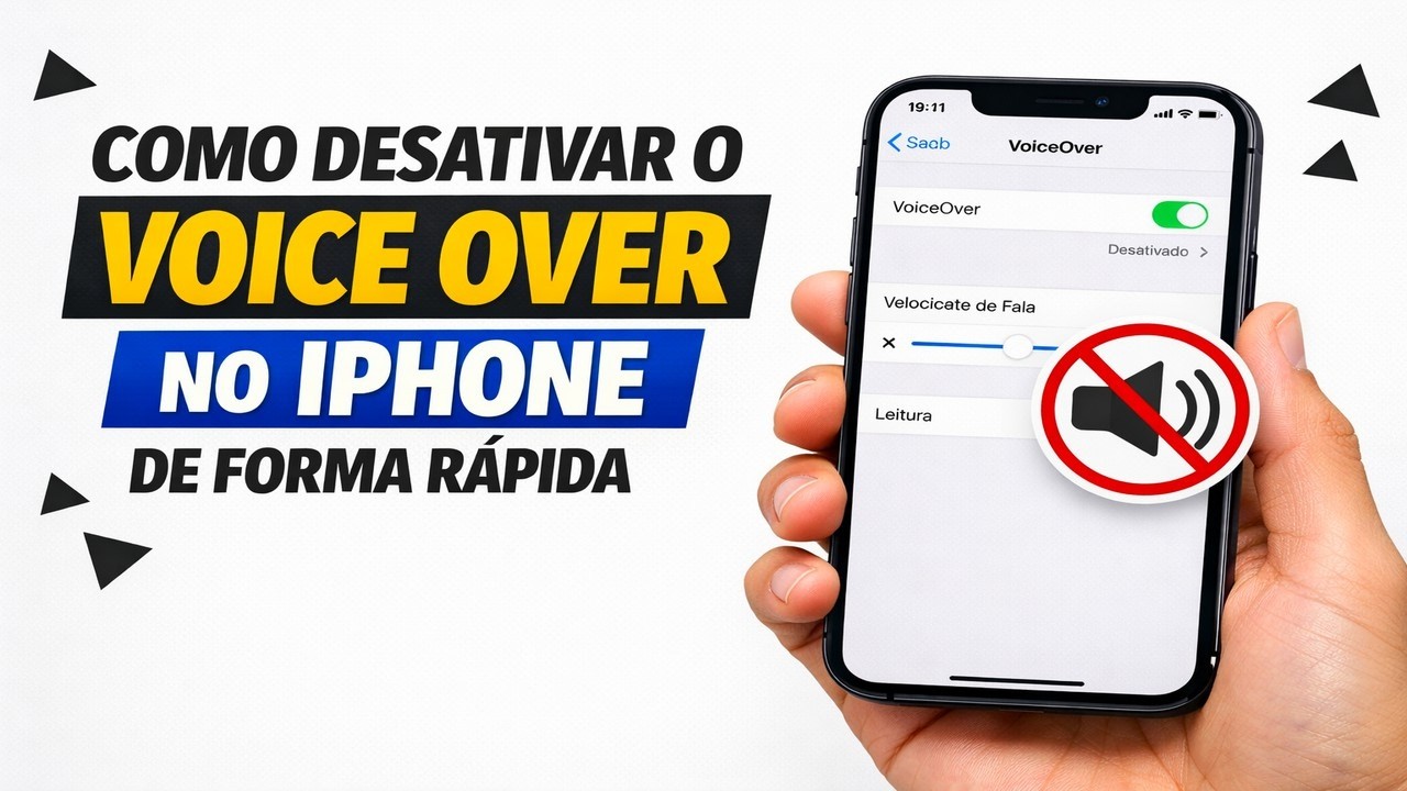 ► Como Desativar o Voice Over no iPhone de Forma Rápida