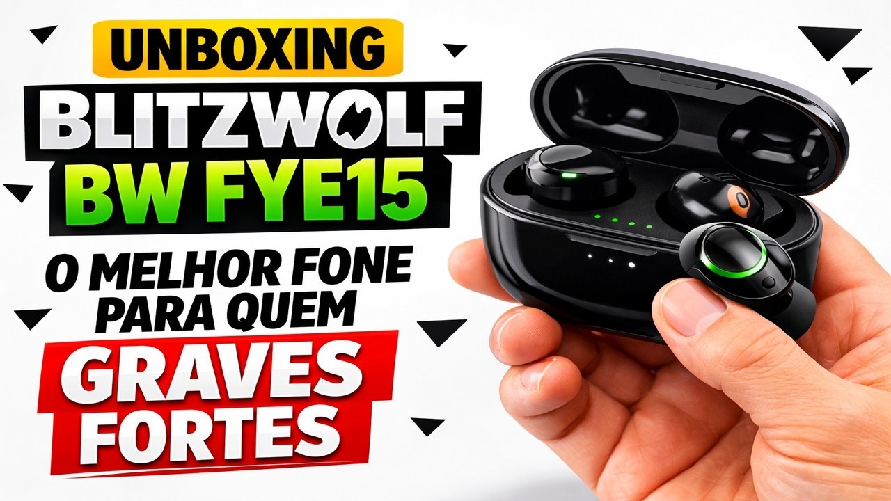 ► Unboxing BlitzWolf BW FYE15 O Melhor Fone para Quem Ama Graves Fortes