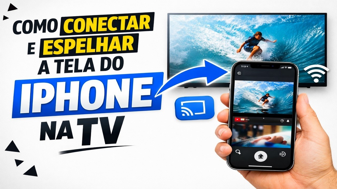 ► Como Conectar e Espelhar a Tela do iPhone na TV