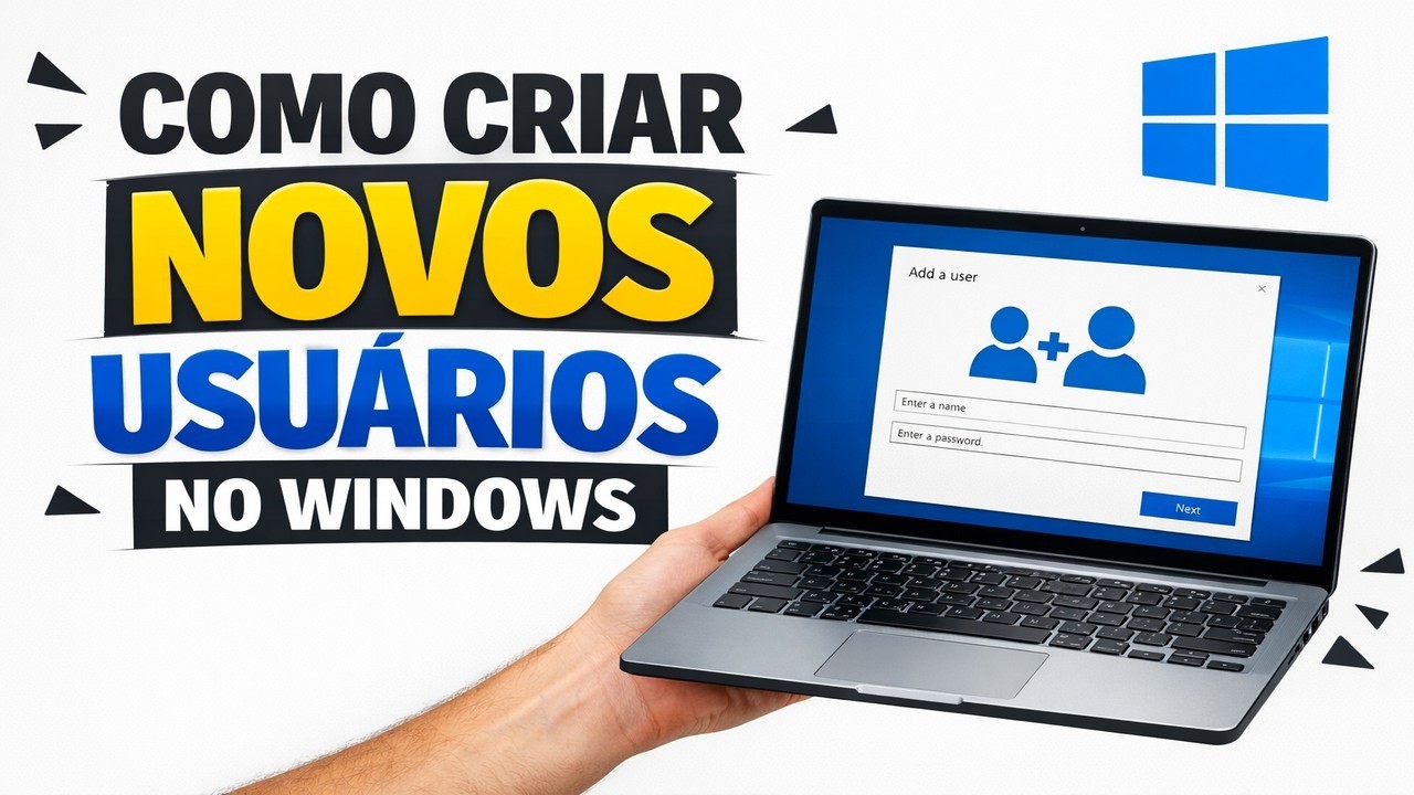 ► Como Criar NOVOS USUÁRIOS no Windows