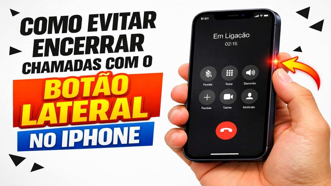 ► Como Evitar Encerrar Chamadas com o BOTÃO LATERAL no iPhone