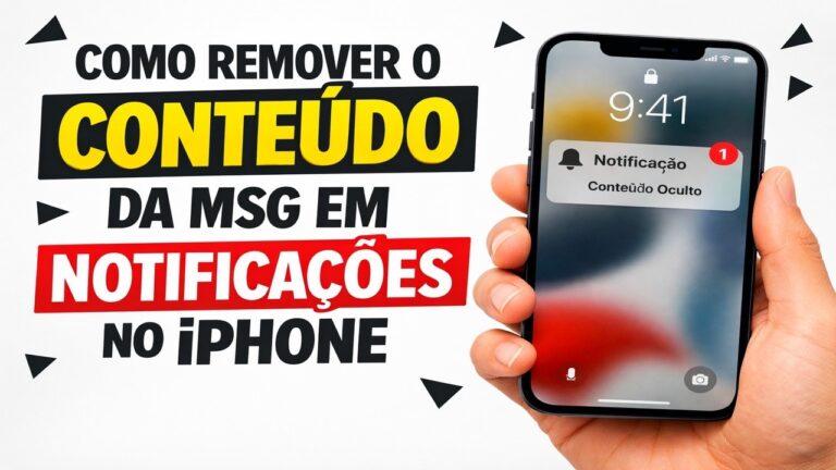 ► Como REMOVER o CONTEÚDO da msg em NOTIFICAÇÕES no iPhone