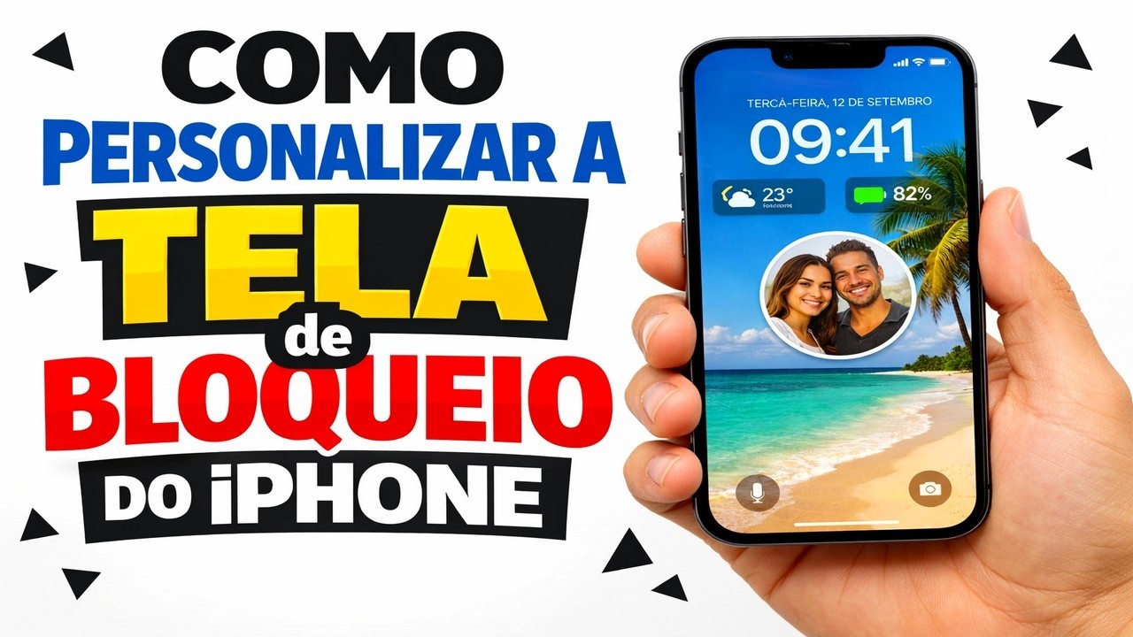 ► Como Personalizar a TELA de BLOQUEIO do iPhone