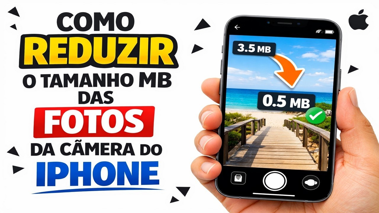 ► Como Reduzir o Tamanho MB das FOTOS da Câmera do iPhone