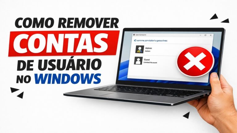 ► Como Remover Contas de Usuário no Windows