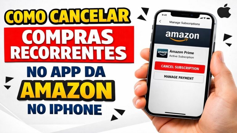 ► Como CANCELAR Compras RECORRENTES no App da AMAZON no iPhone