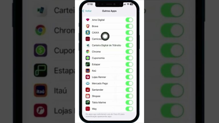 COMO IMPEDIR O USO DO FACE ID EM APLICATIVOS NO IPHONE #Shorts
