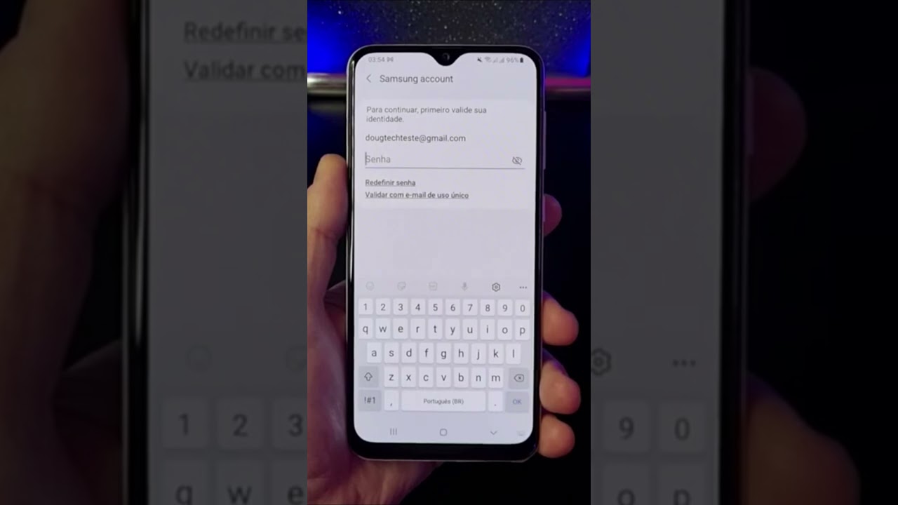 ADICIONE OU REMOVA SUA CONTA SAMSUNG DE FORMA SIMPLES #Shorts